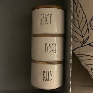 RAE DUNN “Spice + BBQ+ Rub” Stackable Canisters 🍁